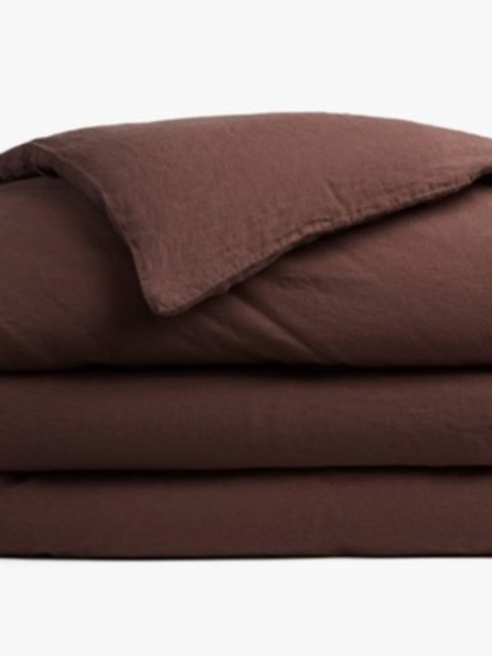 Parachute Linen Duvet Cover in Raisin